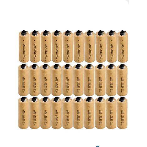 Batterie Ni-CD, capacité de 2800mAh, design haute durabilité, 1.2V SC 30PCS (1/2)