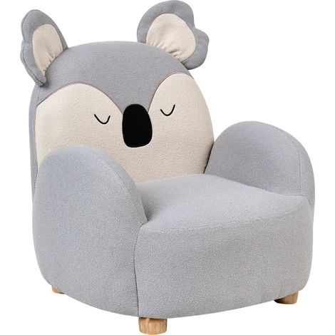 Kindersessel Koala HERVIK Stoff Grau