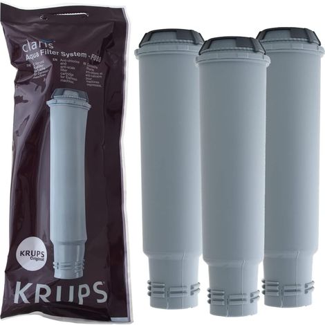 Juego de 3 cartuchos filtrantes Claris para cafetera Krups - F08801