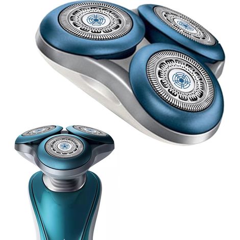Philips Norelo 7000 lame rasoir tête de remplacement complète pour modèle SH70, coupe précise, compatible, 3 pièces, acier inoxydable, usage quotidien (1/5)