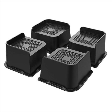Rehausses de lit robustes de 7,6 cm (3 pouces), rehausseurs de meubles à large ouverture de 12,2 x 12,2 cm (4,8 x 4,8 pouces) (1/5)