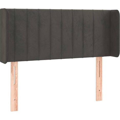 Maison Exclusive - Kopfteil mit Ohren Dunkelgrau 93x16x78/88 cm S (1/5)