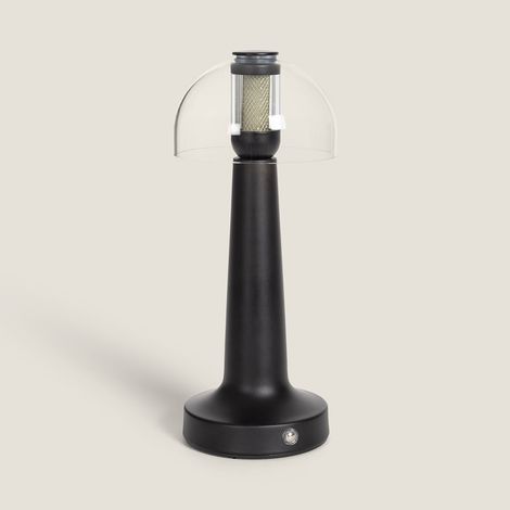 Lampada da Tavolo LED Portatile con Batteria USB Ricaricabile Orsha Nero (1/5)