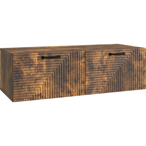 Maison Exclusive - Mobile Porta TV da Muro Rovere Fumo 98 x 41 x 30 cm (1/5)