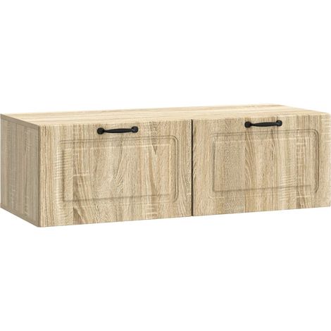 vidaXL Mobile Porta TV da Muro Rovere Sonoma 98 x 41 x 30 cm