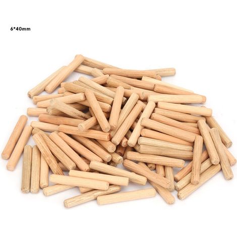 Chevilles en Bois pour Menuiserie (6x40mm) - Lot de 1 Pièce (1/5)
