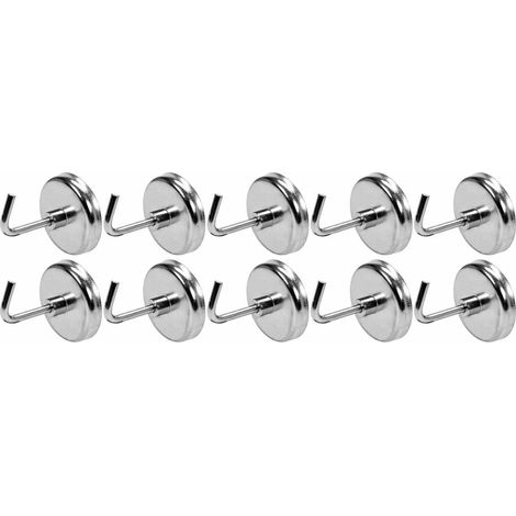Lot de 10 crochets magnétiques YT-08690 Yato (1/2)