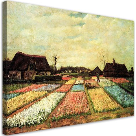 Tableau sur toile Champs de fleurs - V. van Gogh 60x40 (1/5)