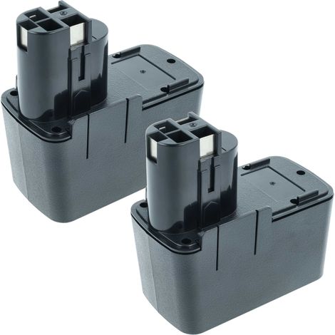 vhbw 2x Batterie compatible avec Bosch PSB 12VSP-2, PSR 120, PSR 12VES outil électrique (2100 mAh, NiMH, 12 V)