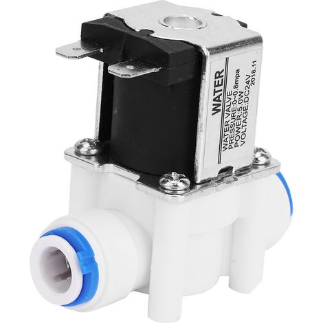 Électrovanne électrique 24 V CC N/C en plastique à connexion rapide pour purificateur d'eau (1/5)