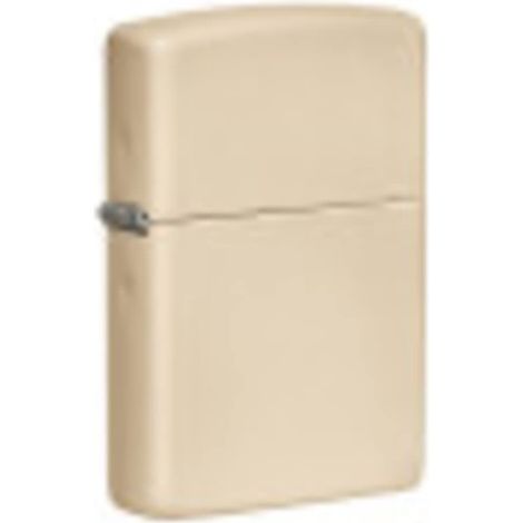 Accendino Zippo® Flat Sand 49453, Accendino Antivento Ricaricabile Zippo, Realizzato in Metallo con Caratteristico "click" Zippo, Color Sabbia, Made in USA, Ottima Idea Regalo (1/5)