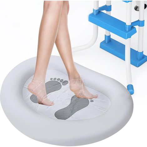Bardusch - Bain de Pieds Gonflable, Bassin Pédiluve pour Piscine, Pediluve Gonflable, Bassin Pied Piscine,  Baignoire à Pieds Portable avec pour Échelle d'entrée (1/5)
