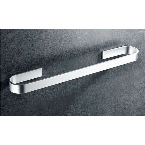 Porte-serviettes mural 60 cm en acier inoxydable - Argent (1/5)