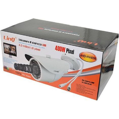 Linq - Telecamera Di Sicurezza Per Dvr Ahd Visione Notturna 3.6mm 400w 1080p Ahd-hv4006 -