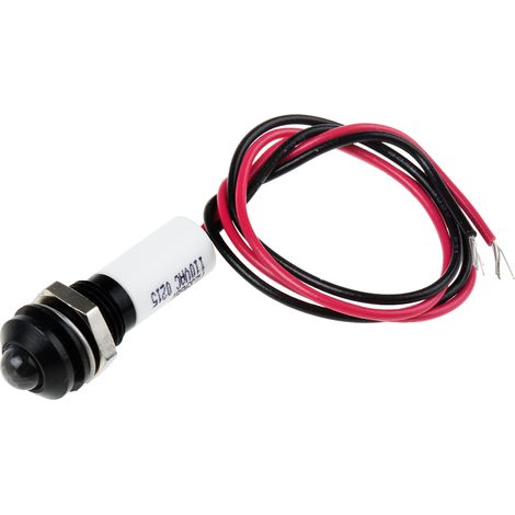 Voyant LED lumineux Blanc RS PRO, dia. 8mm, 110V c.a., IP67 ( Prix pour 1 )