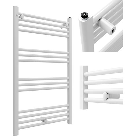 Radiateur Salle de Bain Granitan Puerto 60x100 cm Blanc Séchoir Serviette Chauffant 487W (1/5)