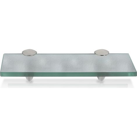 Jiubiaz Ripiano, Ripiano a parete, Ripiano in vetro, Contenitore in vetro satinato 20 x 10 cm (1/5)