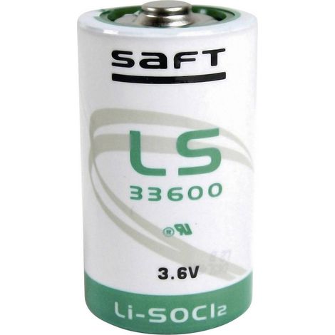 Pila al litio - cloruro di tionile (li-socl2) 3,6V 17Ah Saft LS33600 - D (1/2)