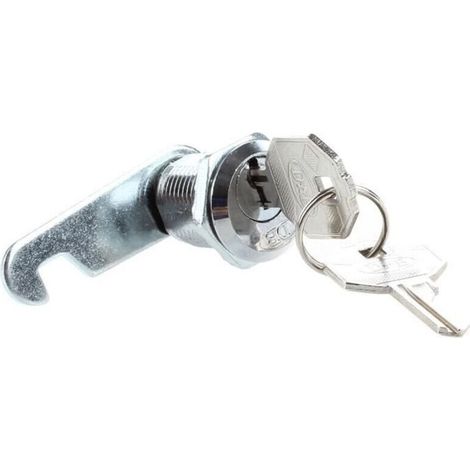 Serrure Batteuse a Came Barillet Pour Boite aux Lettres Tiroir 20mm et 2 Cles