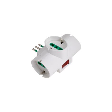 FME 87319 ADATTATORE 10A 3 P SCHUKO+INT SOVRACCARICO