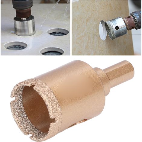 Scie cloche à braser pour granit, marbre, carrelage et céramique, 30 mm (1/5)