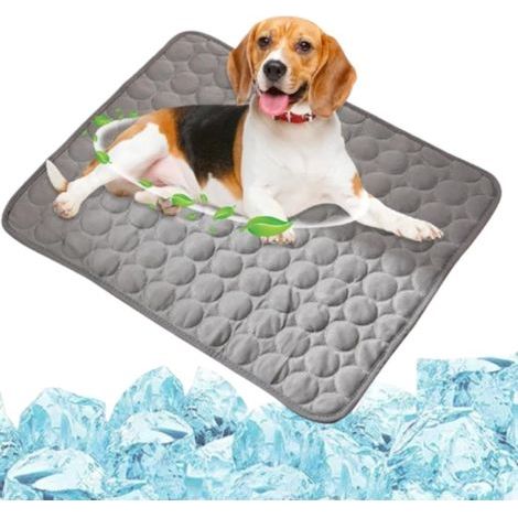 Tapis rafraîchissant pour chiens, résistant et durable en été, 50 x 40 cm, gris (1/5)