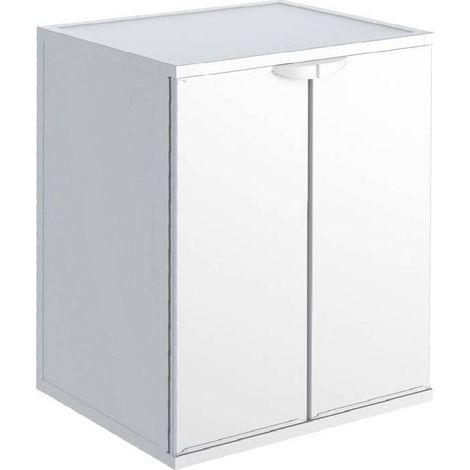 KIT COPRILAVATRICE RESINA 68X64XH88 CM BIANCO