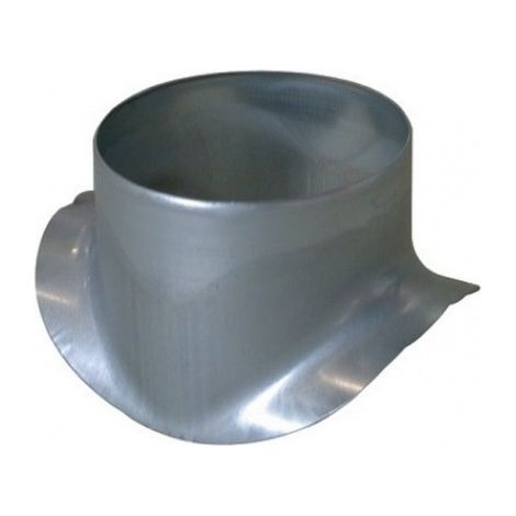 Gomito circolare Aldes pec 90° acciaio zincato 355 mm
