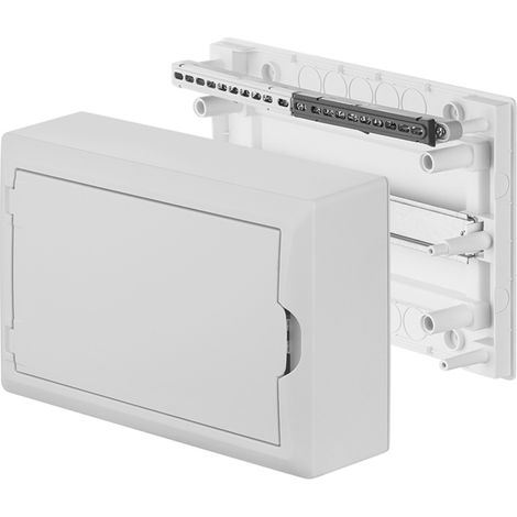 Tableau électrique modulaire RN 1/12 – 1 rangée, 12 modules – Montage en saillie – Protection IP40 – Pour installations sécurisées (1/5)