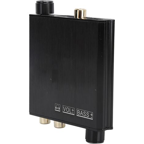 Convertisseur numérique-analogique audio (DAC) 192 kHz, connexion multi-appareils, amplificateur audio, contrôle du volume des basses, convertisseur audio numérique-analogique. (1/5)