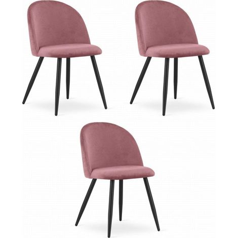 Leobert BELLO sedia rosa scuro design moderno confortevole
