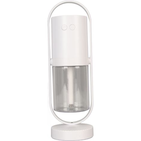 Extrem leiser, tragbarer RGB-Luftbefeuchter mit Kaltnebel und LED-Beleuchtung für Baby, Auto und Reisen, 200 ml, weiß (1/5)