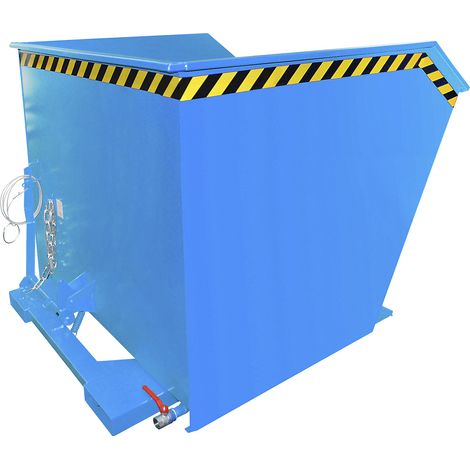 eurokraft pro, Conteneur pour copeaux SGU, capacité 2 m³, bleu (1/3)