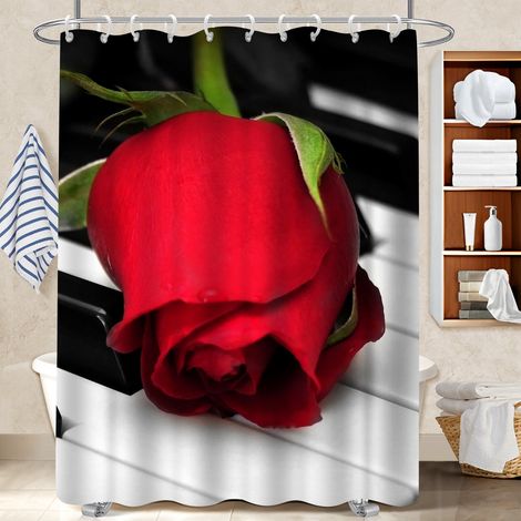 Rideau de douche 180x180 résistant housse de baignoire pour salle de bain moderne (1/5)