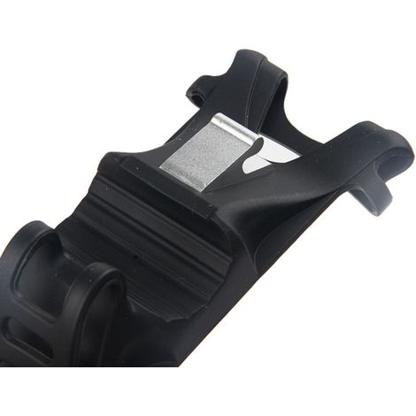 Supporto per cellulare da bicicletta antiurto, supporto in silicone resistente alle cadute per manubrio di smartphone (nero) (1/4)
