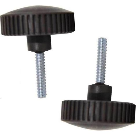 Vis de fixation pour auvent de balancelle de jardin – Boulons en plastique noir – Accessoires de fixation – Pièces de rechange pour mobilier d'extérieur – Lot de 2 pièces