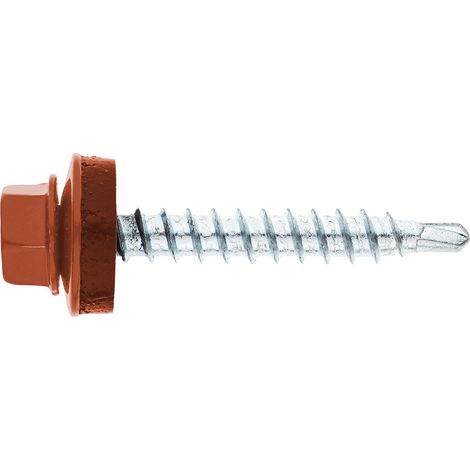 Vis de façade Twistec® Colorhead 4,8 x 20 RAL 8004 UE: 100 pcs avec clé à douille 451M8P (1/2)