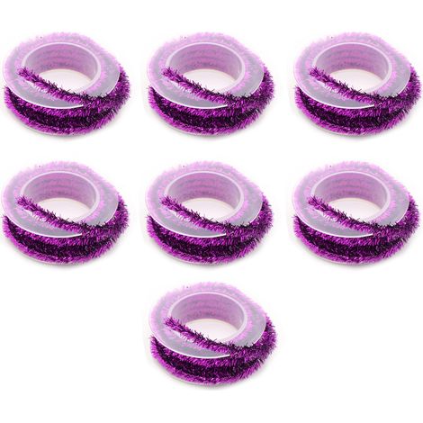 Ruban Métallique - 7 Rouleaux Ruban Pailleté - 1,5 m x 1 mm - Pour Décoration Fêtes et DIY - Halloween Noël Mariage Anniversaire (1/5)