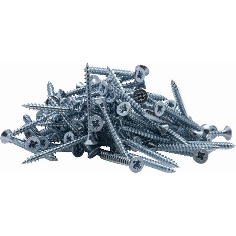Vis à bois tête fraisée PZ zinguée Viswood filet partiel 4x60 mm (x100 vis)