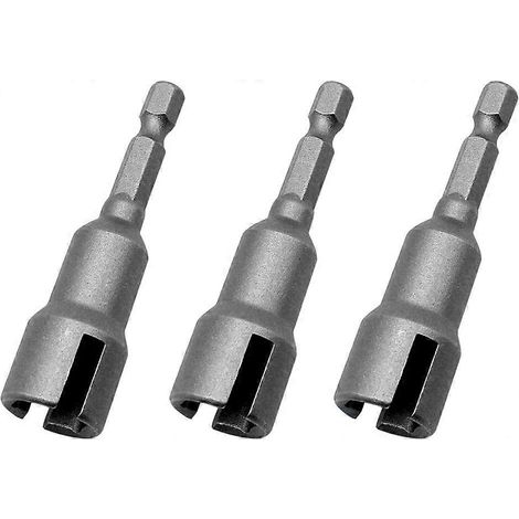 Jeu de 3 clés à douille hexagonales en acier de 6,35 mm (1/4 pouce) pour écrous à oreilles et boulons à œillet en C (1/5)