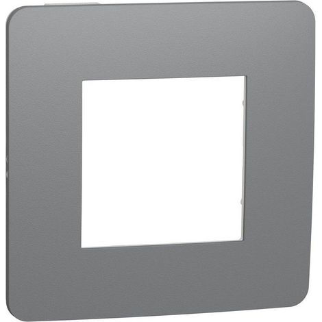Marco 1 elemento STUDIO gris blanco SCHNEIDER NU280221