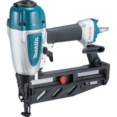 Makita – Cloueur pneumatique 16GA pour clous 25 à 64 mm – Mécanisme anti-tir à vide – Profondeur réglable sans outil – Poignée soft grip