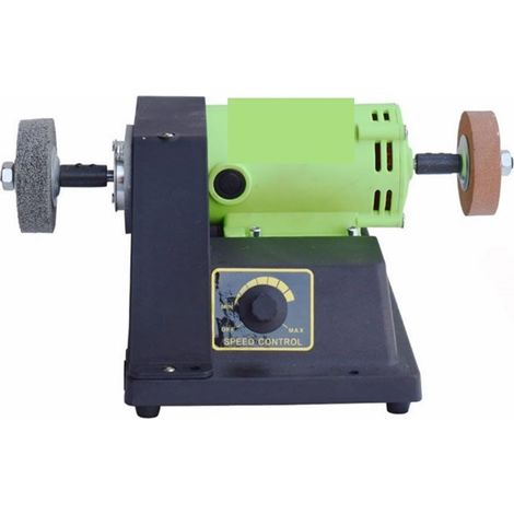 Polisseuse Ponceuse Machine à polir for bijoux travail du bois Mini haute puissance roue en tissu polisseuse 900W Jade tour meuleuse vitesse réglable(SET C) (1/5)