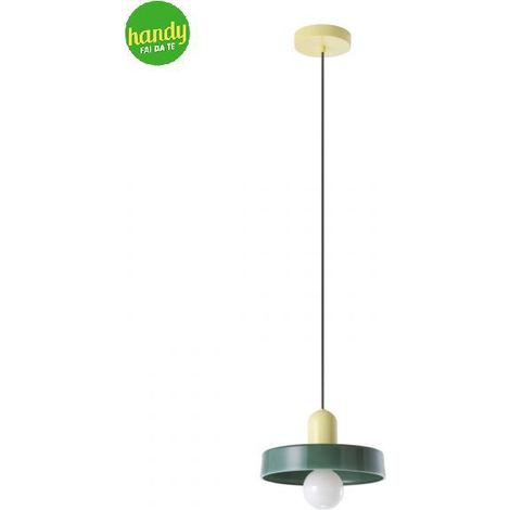 Lampada a sospensione Presa Eglo 1 x E27 25 cm giallo/verde