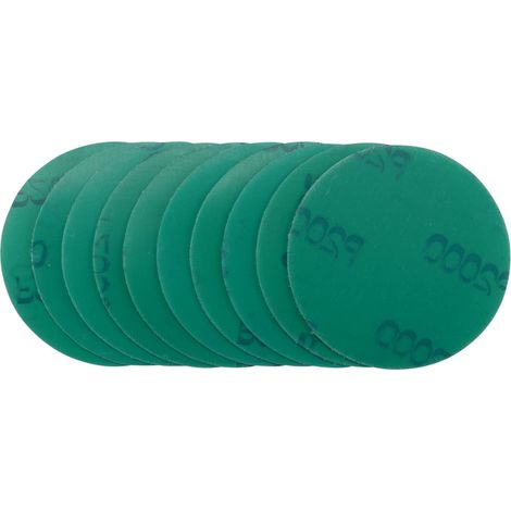 Wet and Dry Sanding Discs with Hook and Loop, 75mm, 2000 Grit (Pack of 10) (11952) (1/5)