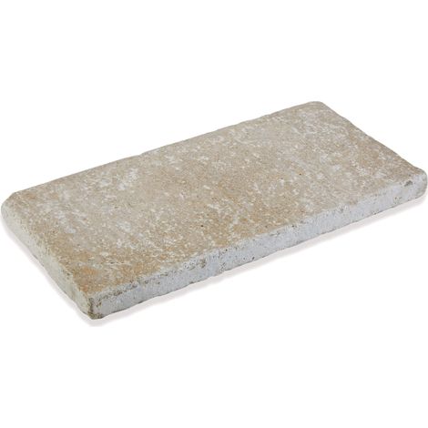 Margelle de piscine Pierre Naturelle Sinai - 70x33x5 cm - Bord droit - Beige Bronze (1/2)
