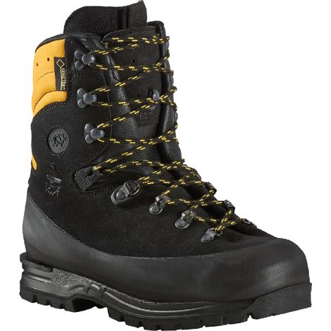 Haix – Bottes de sécurité anti-coupures – Taille 43 – Semelle crantée pour terrains en pente – Conçues pour chantiers humides (1/5)