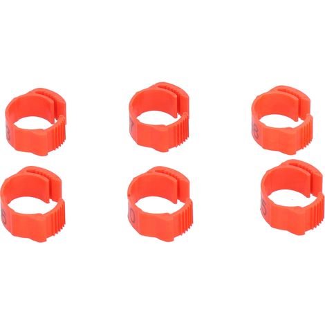 Bague de marquage pour volailles 100 pièces, anneaux de patte à clipser numérotés 01-100, pour poulet, canard, oie, élevage (1/5)
