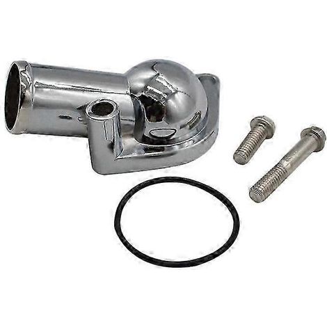 Boîtier de thermostat à col de cygne BBC 15 pour moteurs 350 454 Small Big Block Noir (1/5)