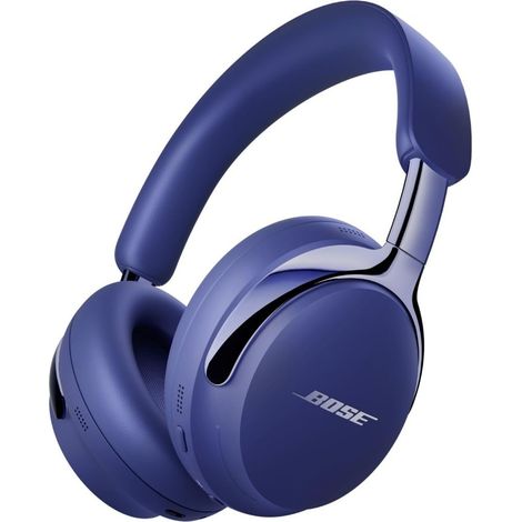 Écouteurs Bluetooth, écouteurs sans fil, compatibles avec l'audio spatial, réduction du bruit par-dessus l'oreille, microphone intégré et jusqu'à 24 heures d'autonomie (bleu). (1/5)